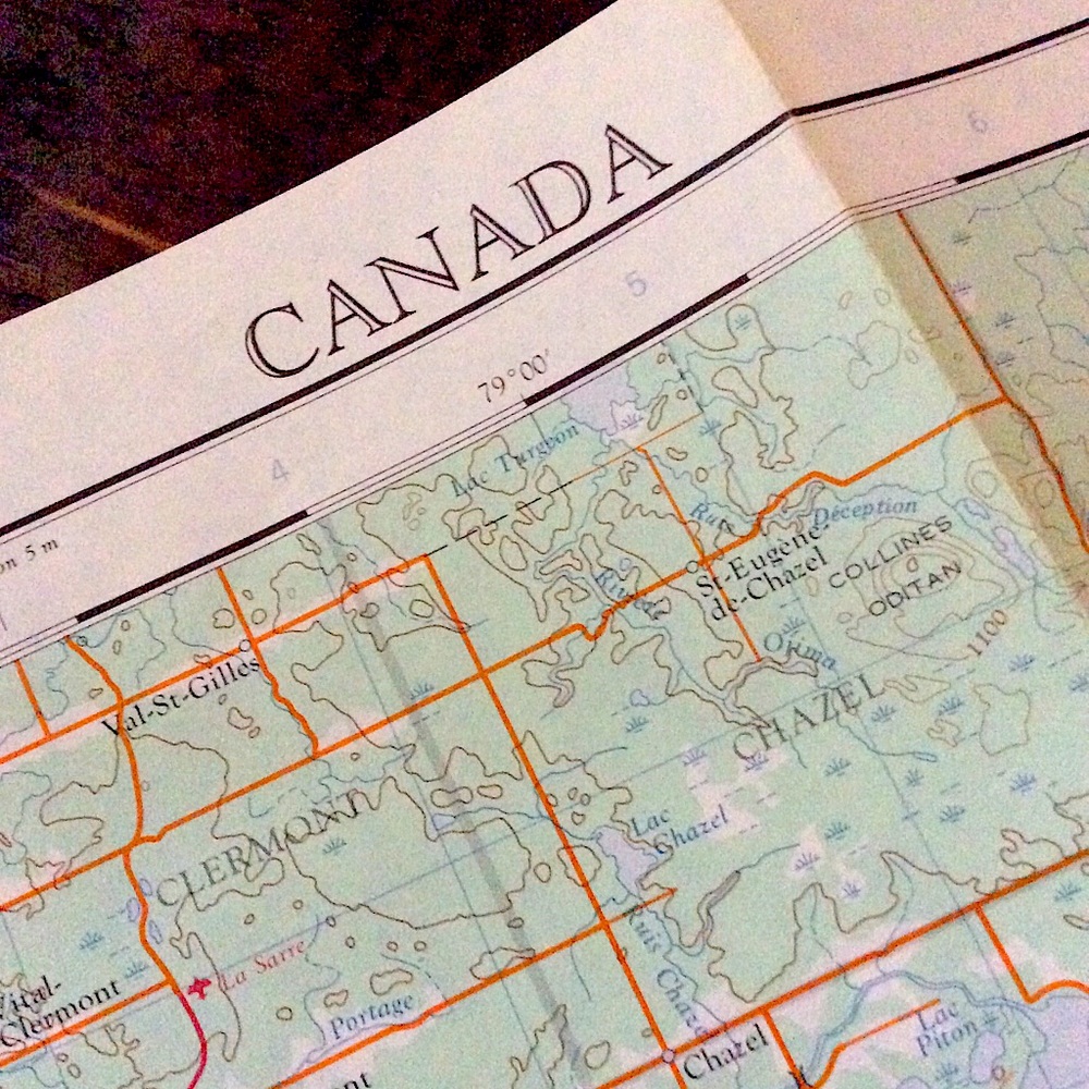 Collectible Vintage Noranda-Rouyn Survey Map